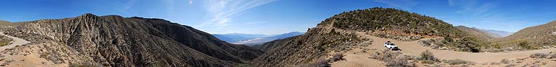 360-degree panorama of the South Pass into the Saline Valley